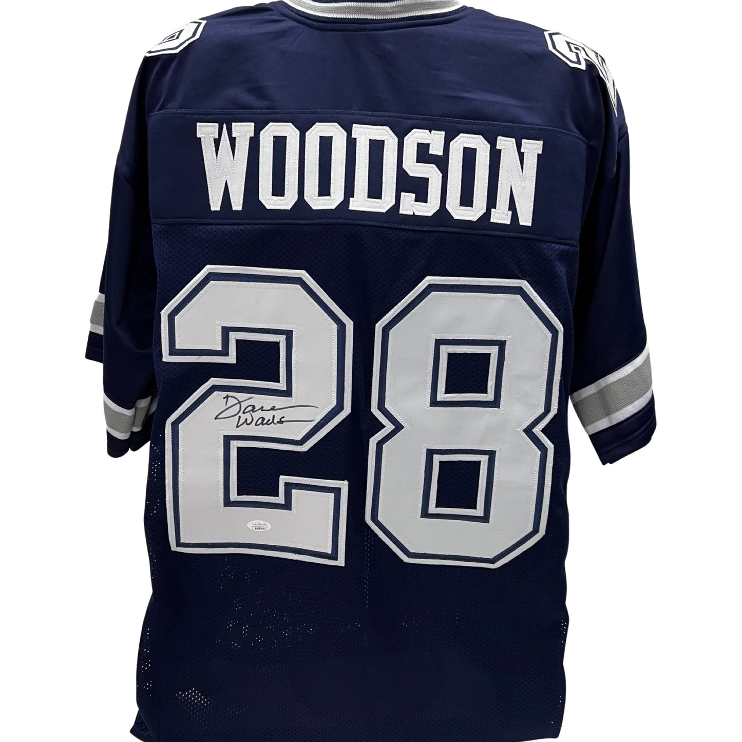 Darren Woodson Autographed Dallas Cowboys Blue Jersey JSA