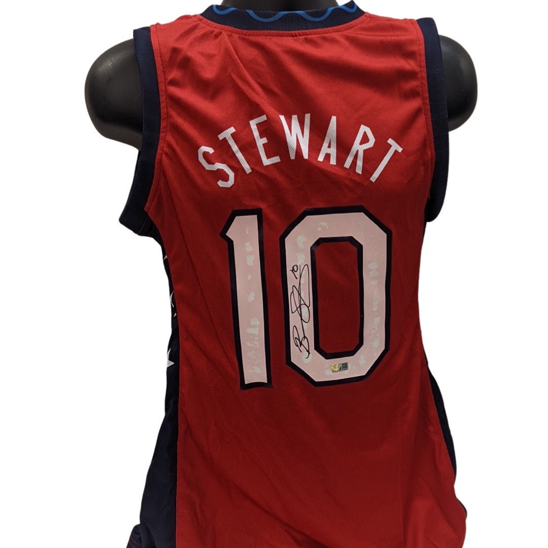 Breanna Stewart Autographed Team USA Basketball Jersey Steiner CX