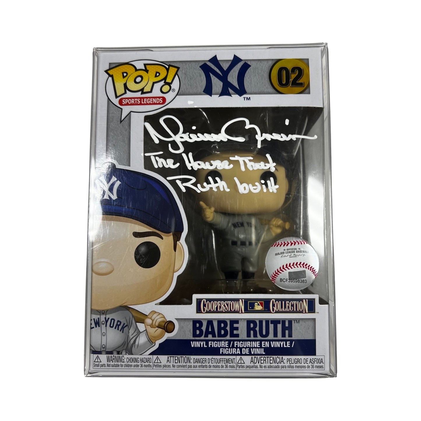 Mariano Rivera Autographed New York Yankees Babe Ruth Funko Pop “The House That Ruth Built” Inscription Steiner CX