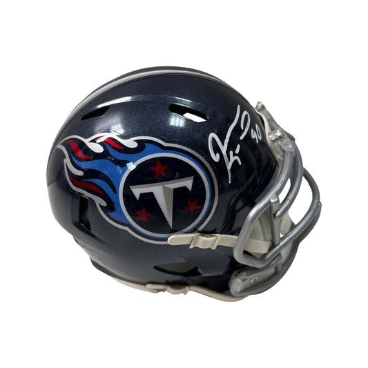 Jevon Kearse Autographed Tennessee Titans Speed Mini Helmet JSA