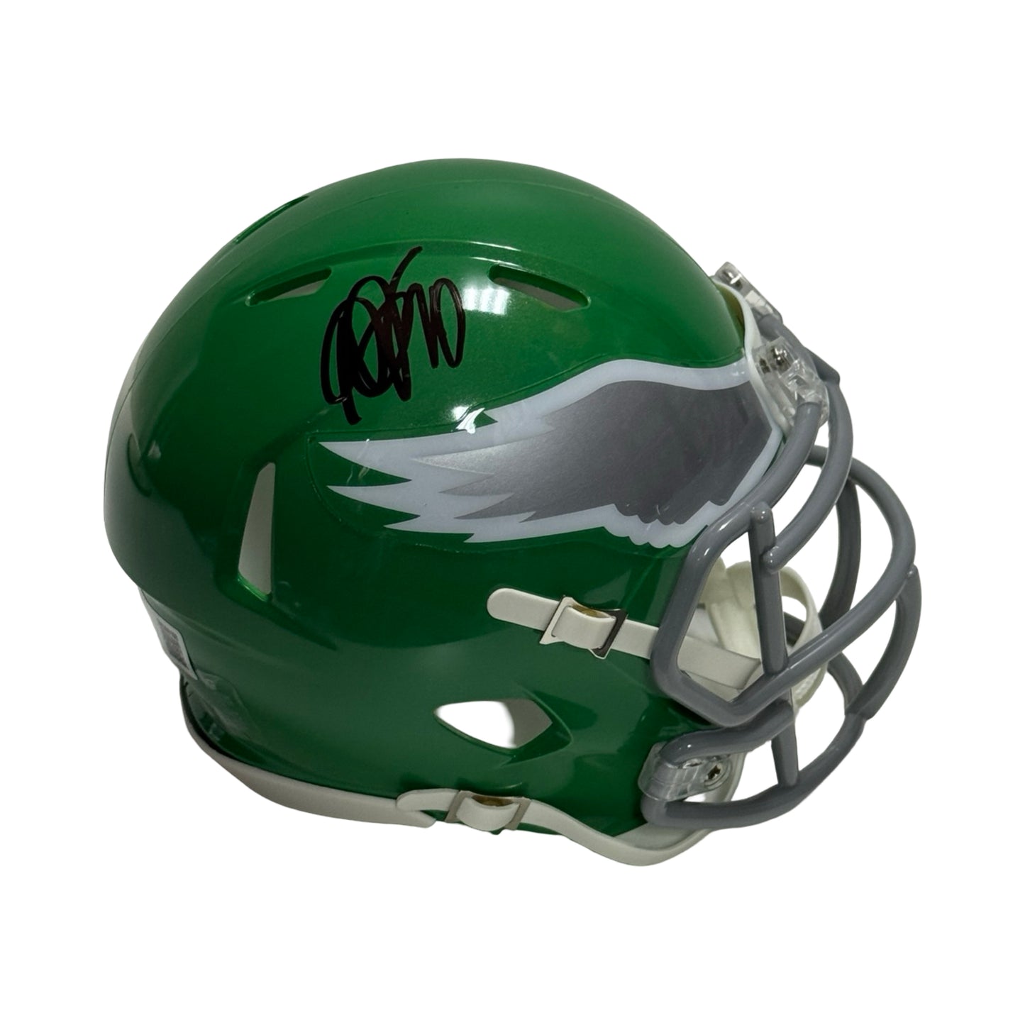 Desean Jackson Autographed Philadelphia Eagles Old School Mini Helmet Beckett BAS