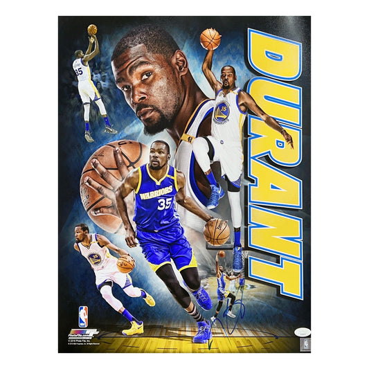 Kevin Durant Autographed Golden State Warriors Edit 16x20 JSA