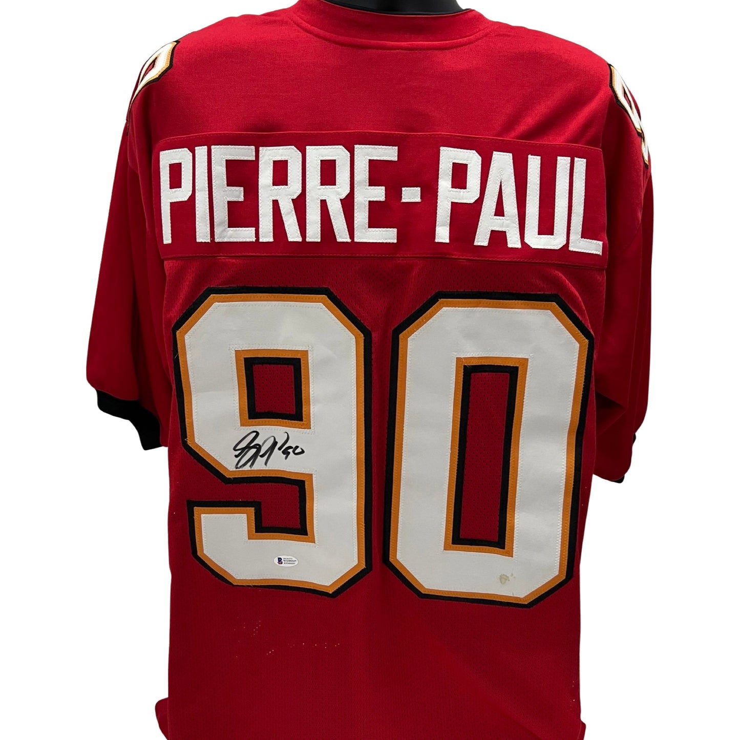 Jason Pierre-Paul Autographed Tampa Bay Buccaneers Red Jersey Beckett