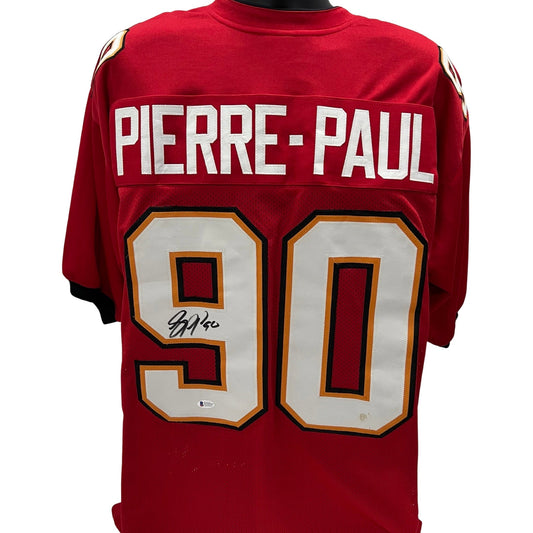 Jason Pierre-Paul Autographed Tampa Bay Buccaneers Red Jersey Beckett