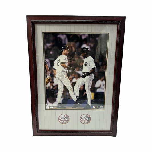 Derek Jeter & Bernie Williams Autographed New York Yankees Framed 16x20 Photo Steiner & MLB
