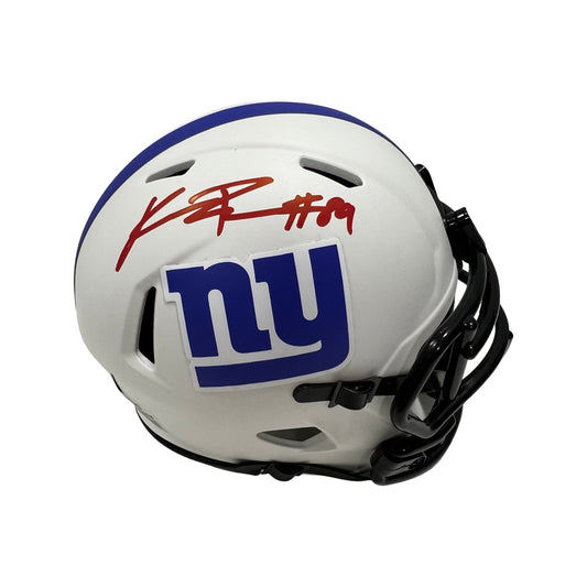 Kadarius Toney Autographed New York Giants Lunar Eclipse Mini Helmet Beckett