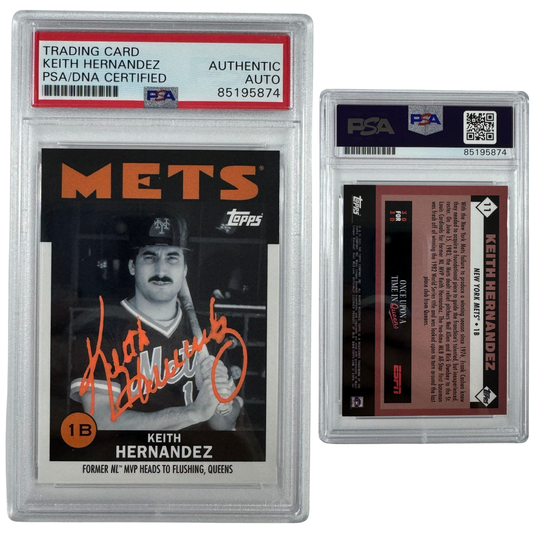 2021 Keith Hernandez Autographed Topps Once Upon A Time In Queens #11 PSA Auto Authentic