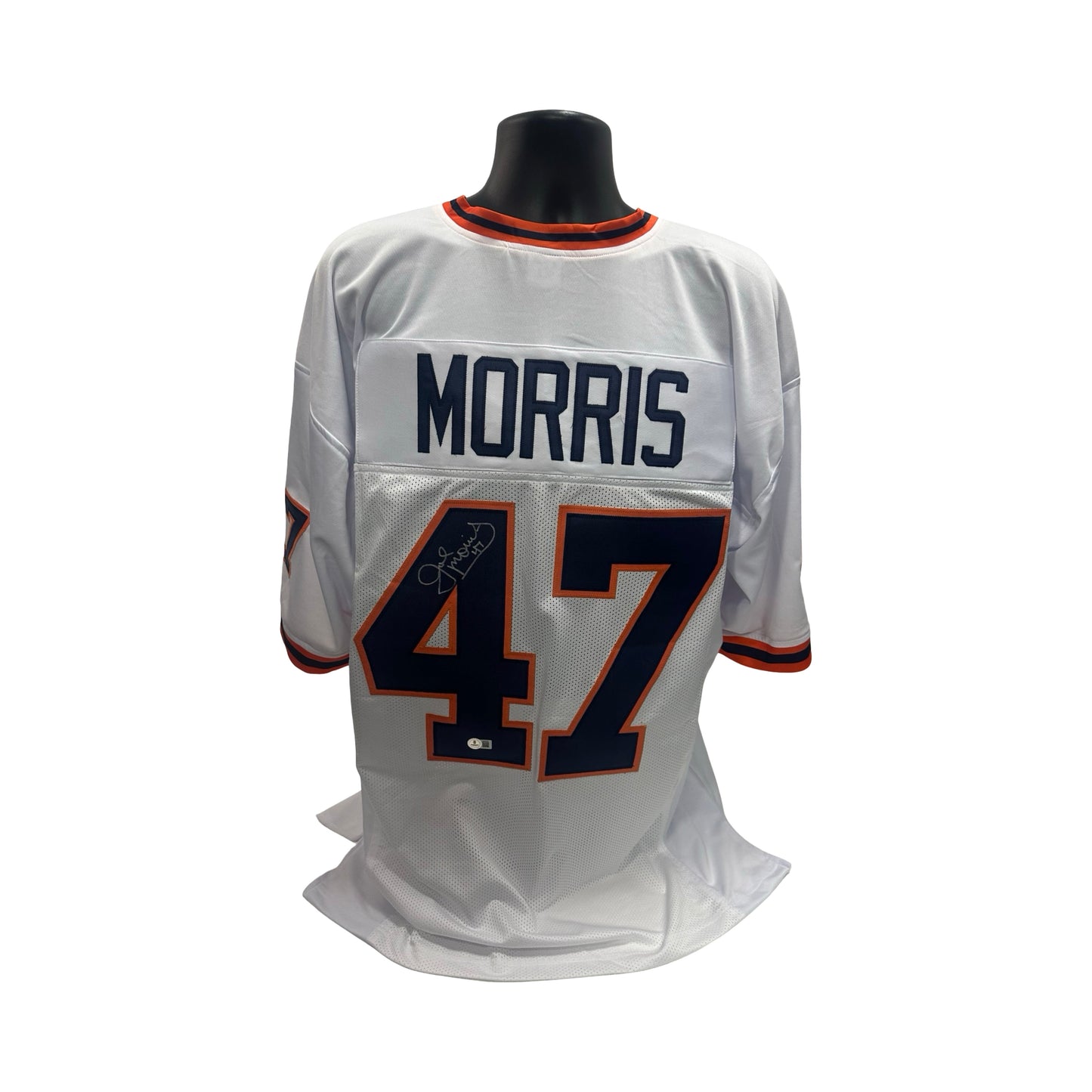 Joe Morris Autographed Syracuse Orange White Jersey Beckett BAS