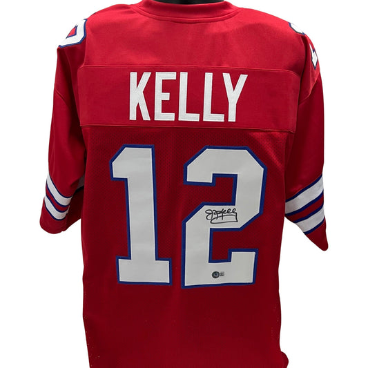 Jim Kelly Autographed Buffalo Bills Red Jersey Beckett