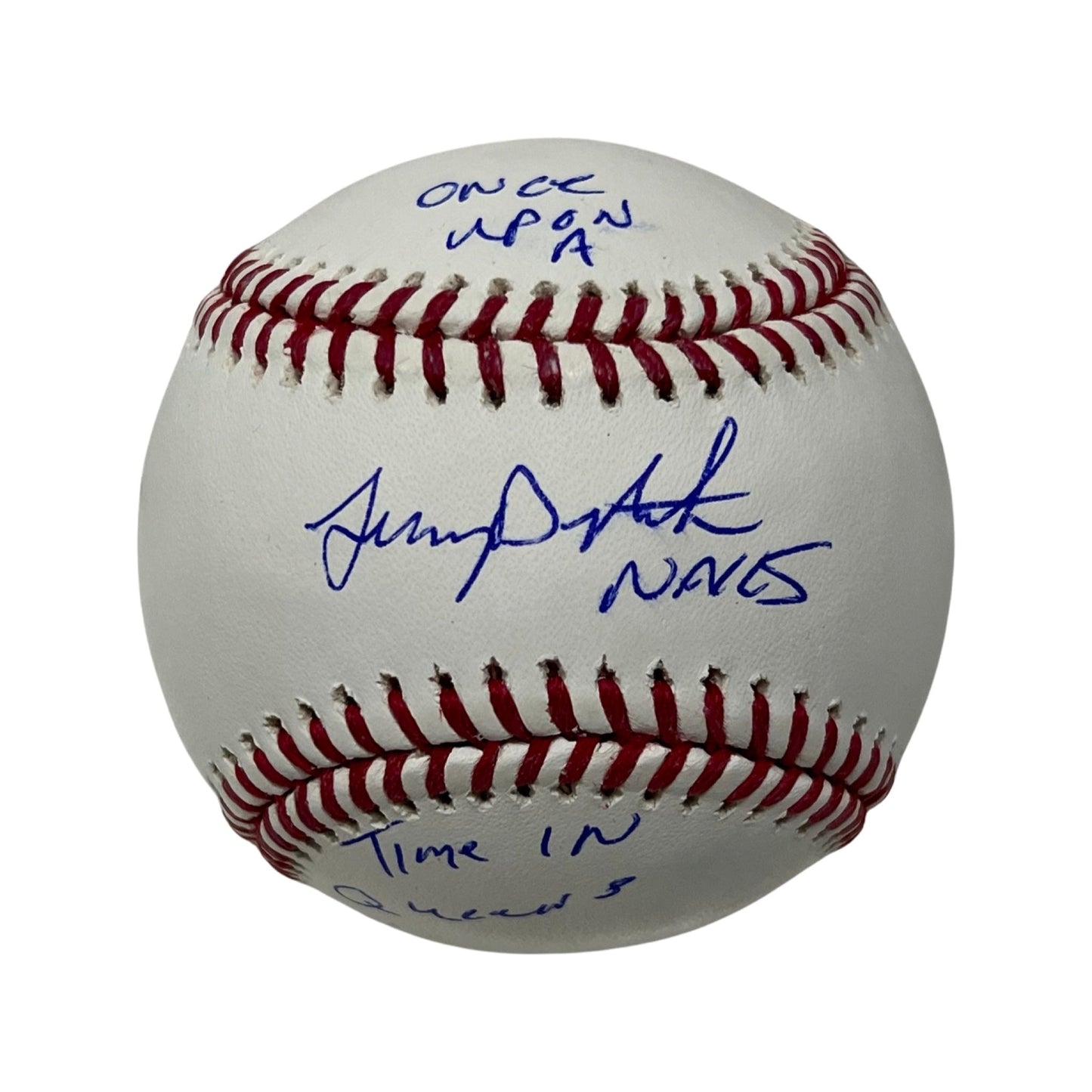 Lenny Dykstra Autographed New York Mets OMLB Once Upon a Time in Queens, Nails Inscriptions Steiner CX