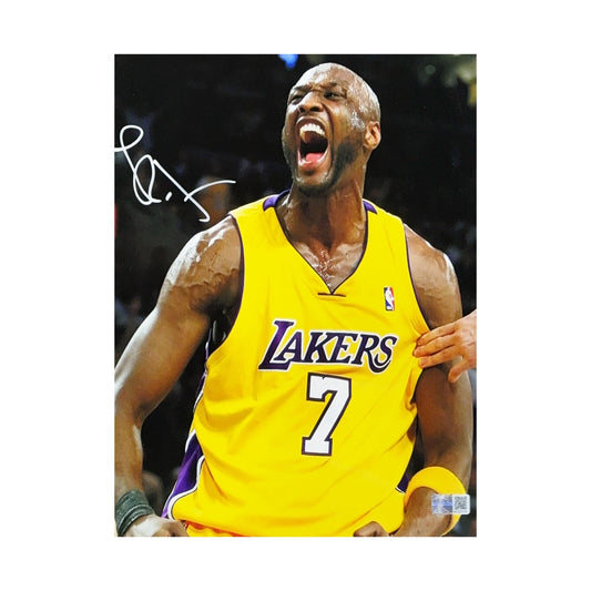 Lamar Odom Autographed Los Angeles Lakers Scream 2 8x10 Steiner CX