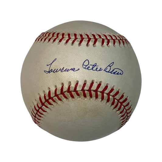 Yogi Berra Autographed New York Yankees American League Baseball Lawrence Yogi Berra Full Name Inscription JSA
