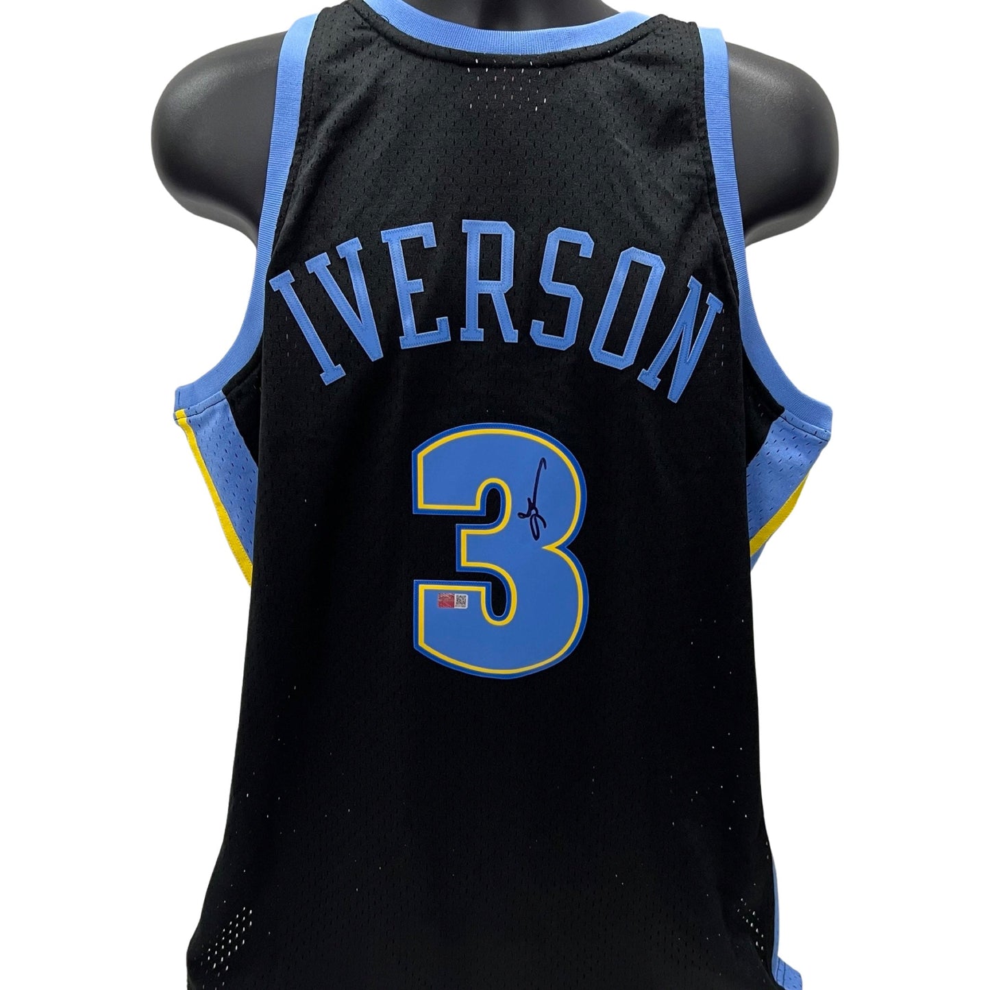 Allen Iverson Autographed Denver Nuggets Black 2006-07 Mitchell & Ness Swingman Jersey Steiner CX