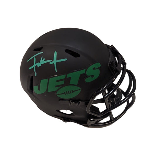 Frank Gore Autographed New York Jets Eclipse Mini Helmet JSA
