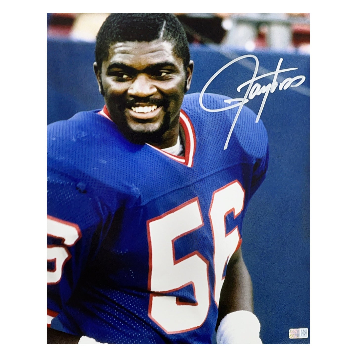 Lawrence Taylor Autographed New York Giants Smile 11x14 Steiner CX