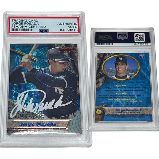 1994 Jorge Posada Bowman’s Best #29 Autographed PSA Auto Authentic