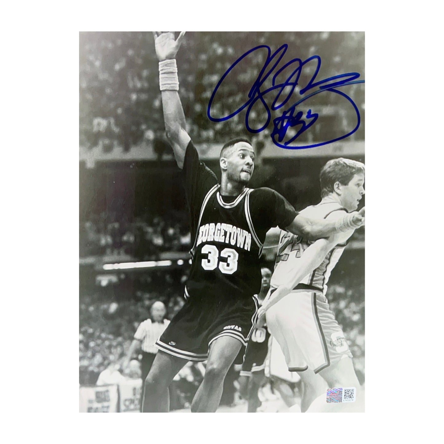 Alonzo Mourning Autographed Georgetown Hoyas Calling for Pass 8x10 Steiner CX