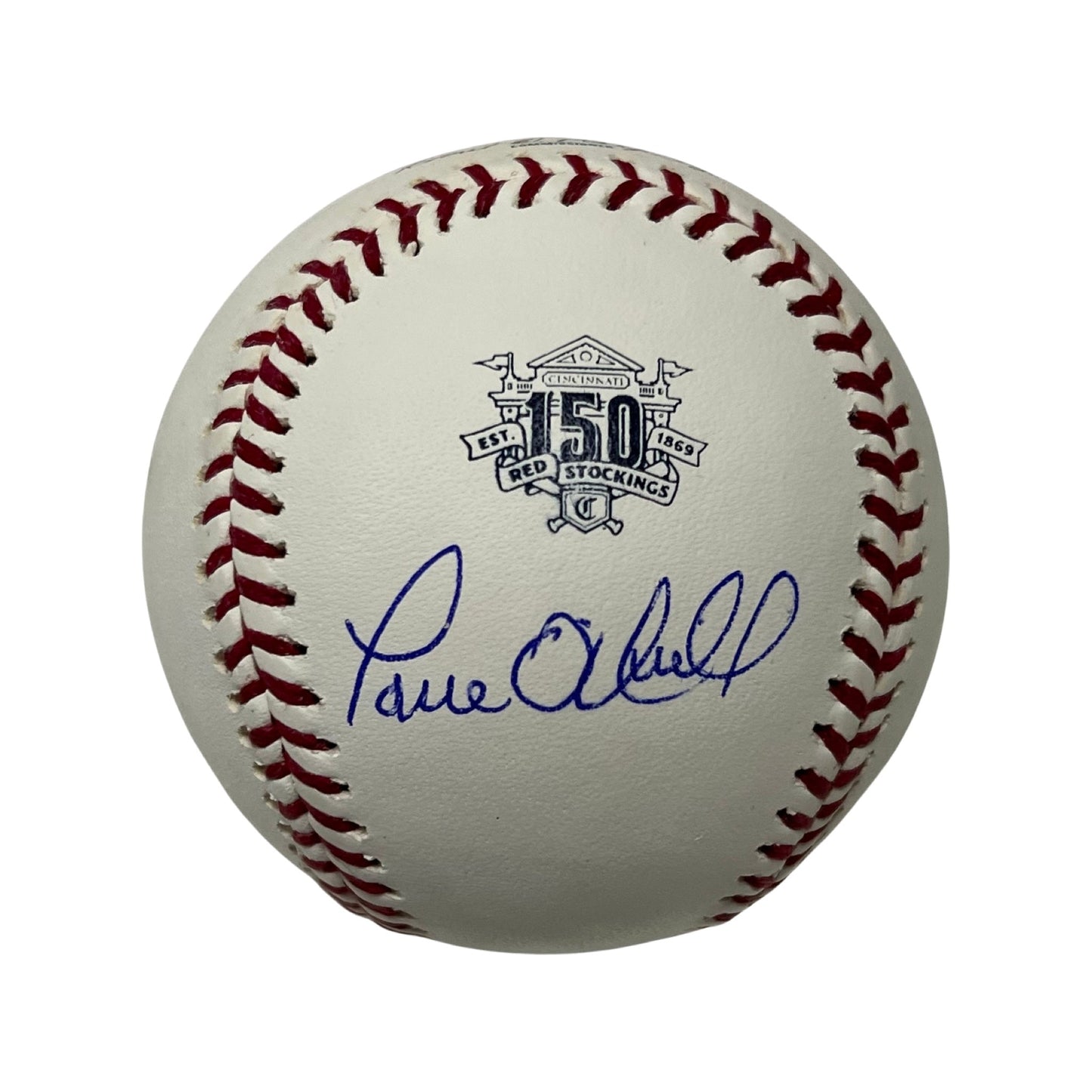 Paul O’Neill Autographed Cincinnati Reds 150th Anniversary Logo Baseball JSA