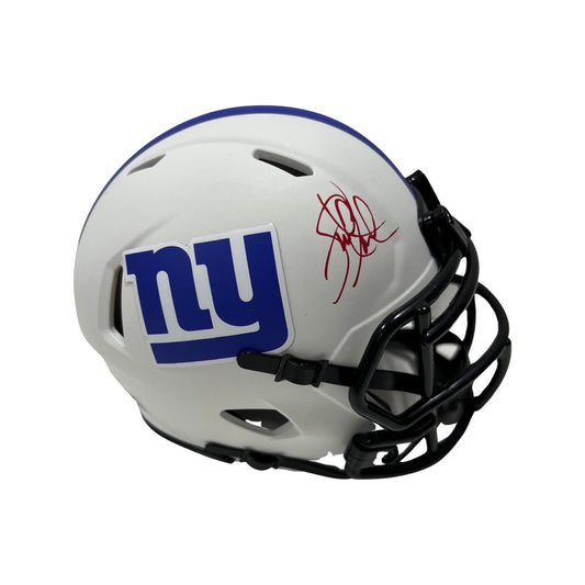 Leonard Marshall Autographed New York Giants Lunar Eclipse Mini Helmet Steiner CX