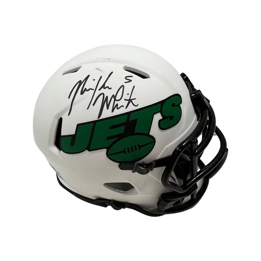 Mike White Autographed New York Jets Lunar Eclipse Mini Helmet Steiner CX