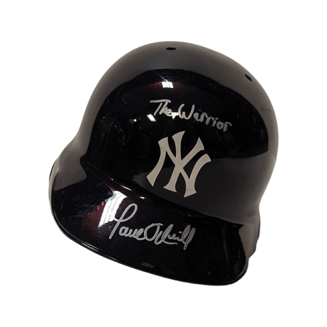 Paul O’Neill Autographed New York Yankees Batting Helmet “The Warrior” Inscription JSA