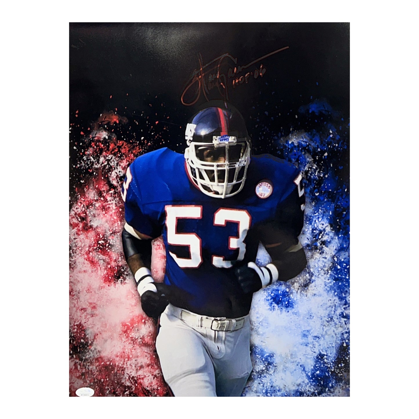 Harry Carson Autographed New York Giants Edit 16x20 JSA