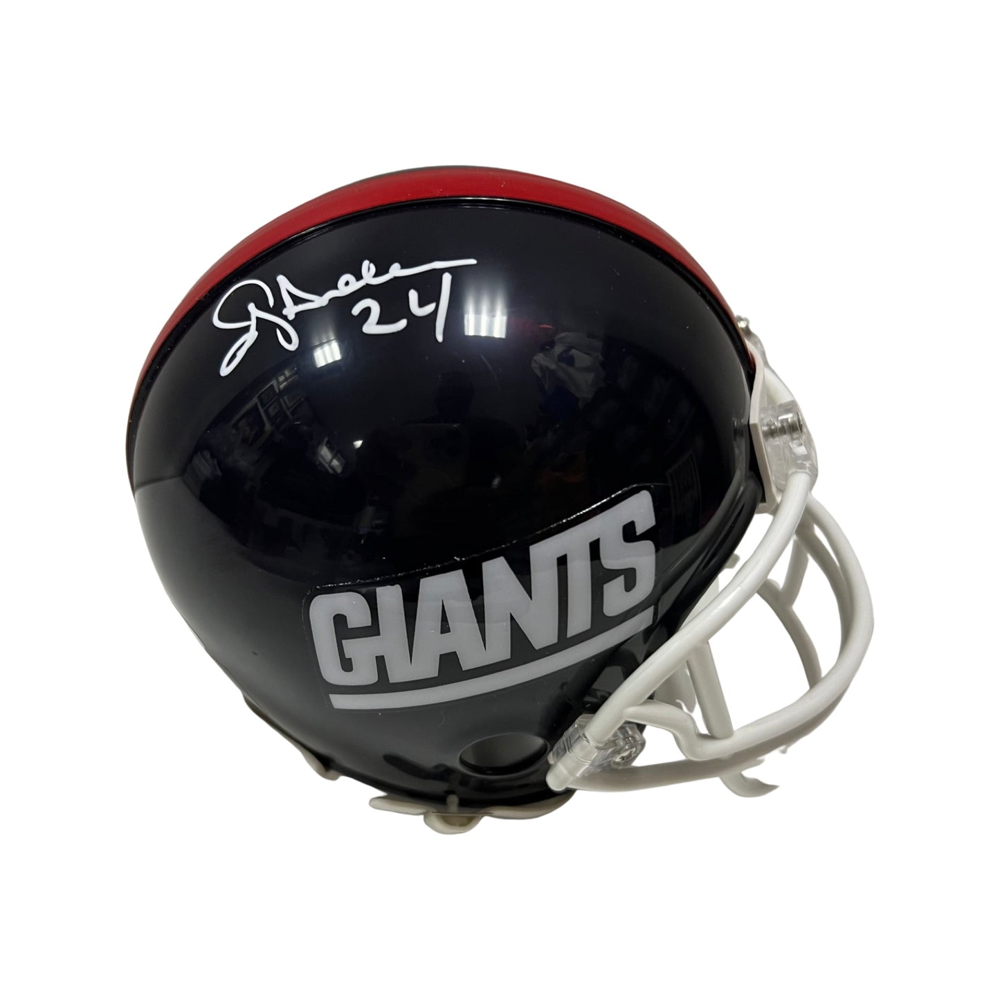 OJ Anderson Autographed New York Giants Old School Mini Helmet JSA