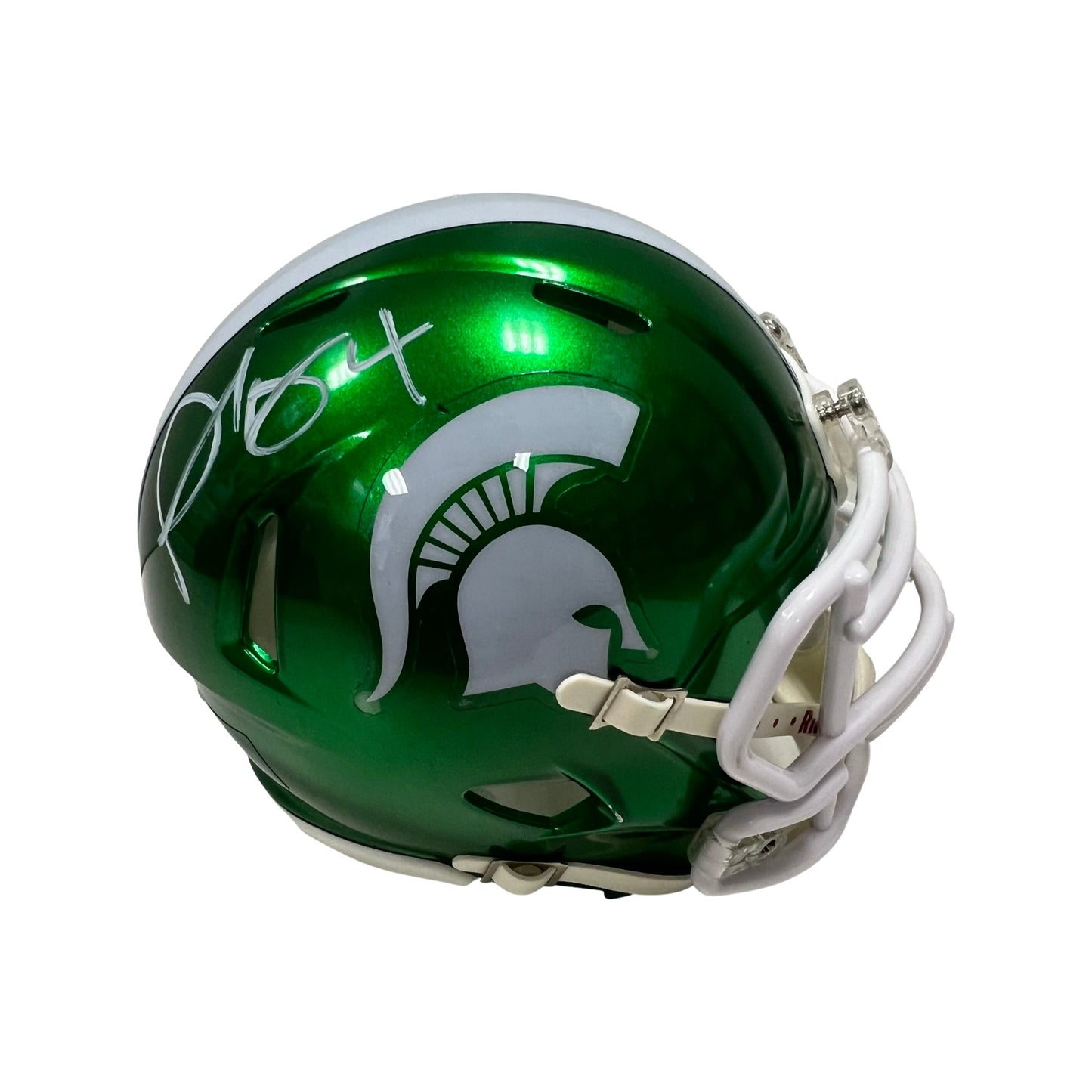 Plaxico Burress Autographed Michigan State Spartans Flash Mini Helmet Steiner CX
