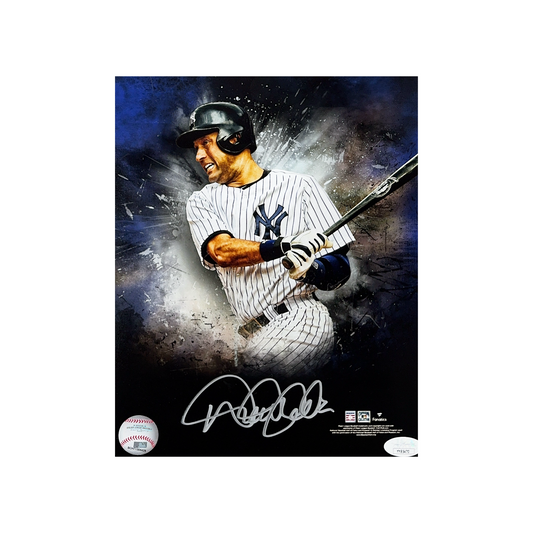 Derek Jeter Autographed New York Yankees Edit 8x10 JSA LOA