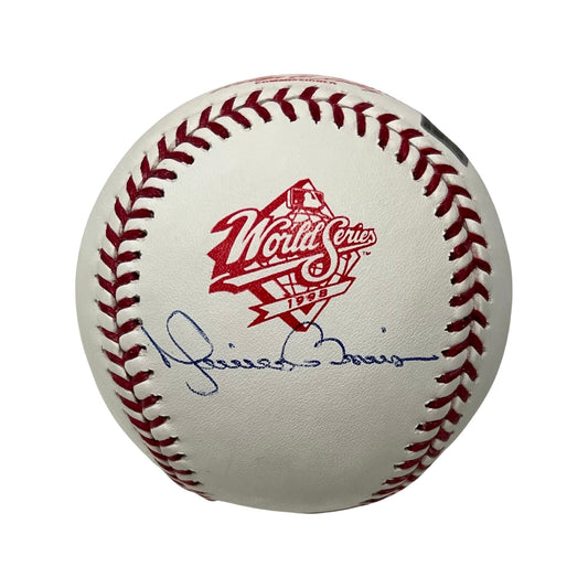 Mariano Rivera Autographed New York Yankees 1998 World Series Logo Baseball Steiner CX