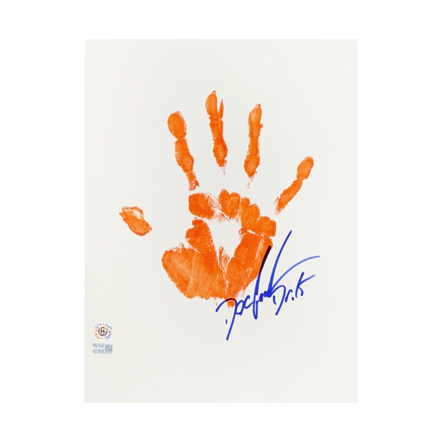 Doc Gooden Autographed New York Mets 11x14 w/ Orange Handprint Dr K Inscription Steiner CX
