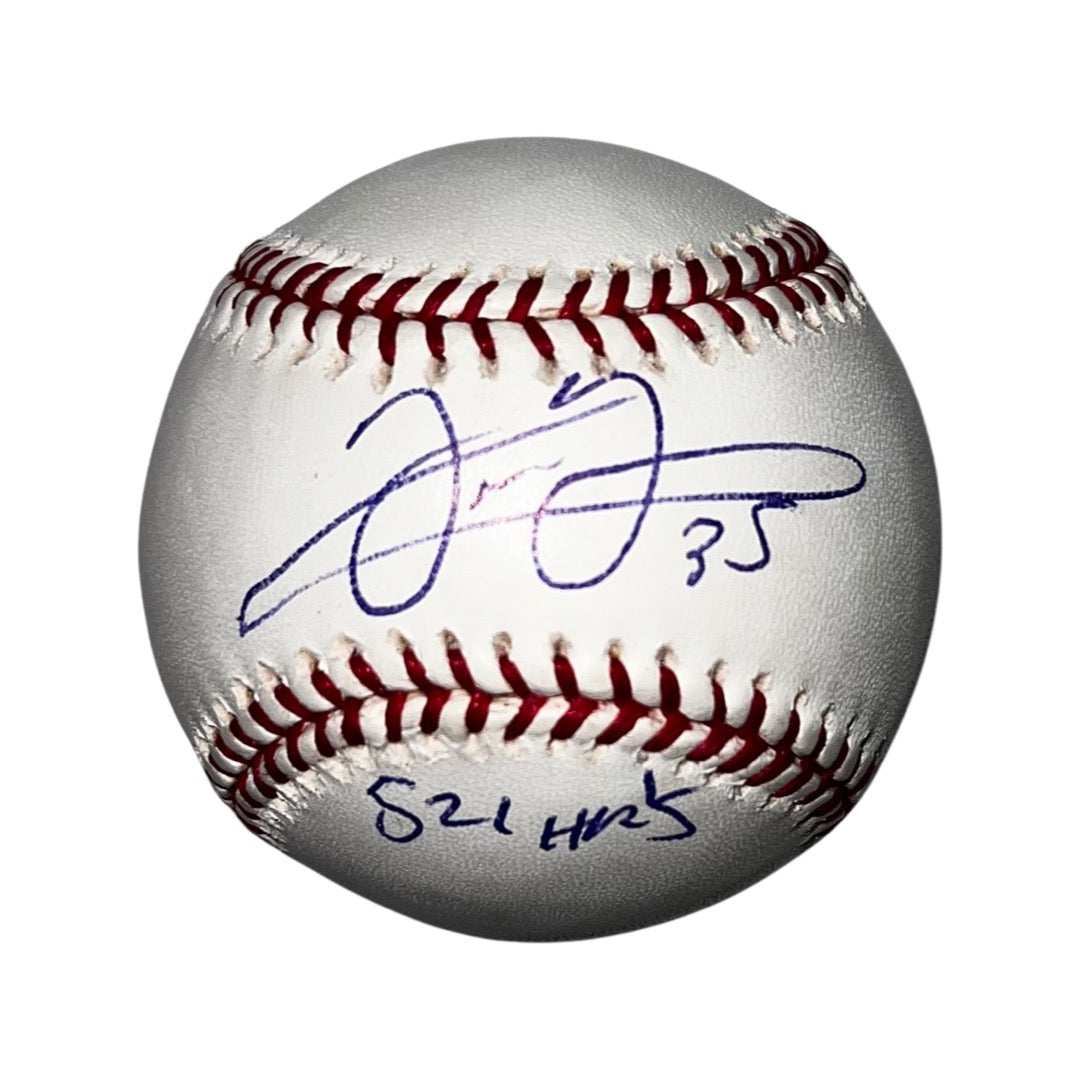 Frank Thomas Autographed OMLB "521 HR'S" Inscription Beckett