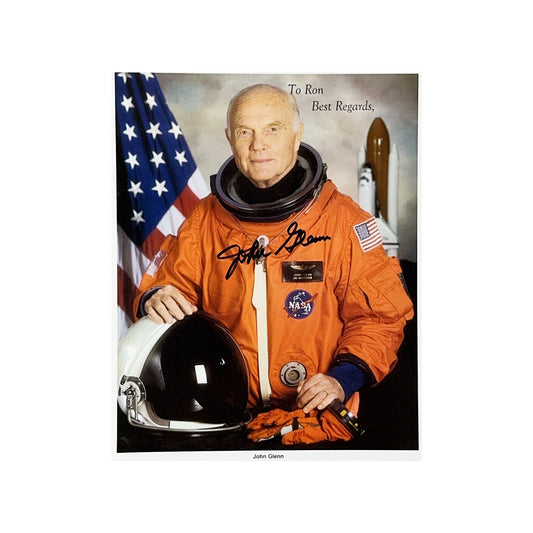 John Glenn Autographed NASA Astronaut USA Senator 8x10 Photo JSA