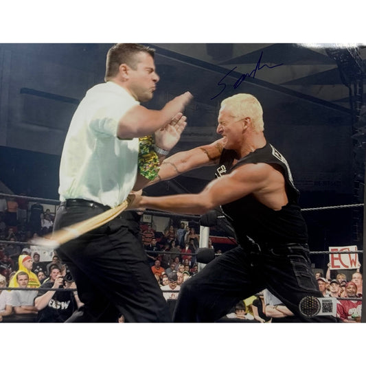 The Sandman Autographed Swinging Kendo Stick 8x10 Beckett