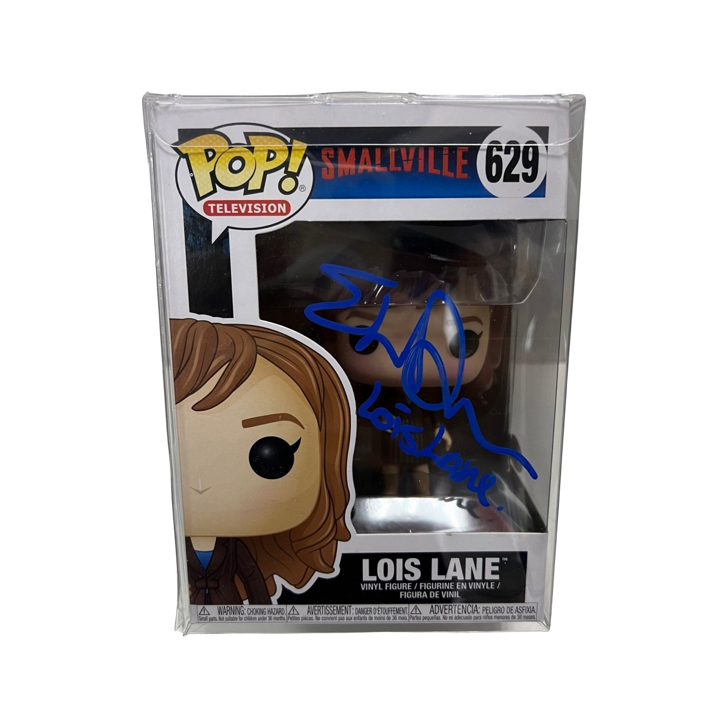 Erica Durance Autographed Lois Lane Funko Pop Lois Lane Inscription JSA
