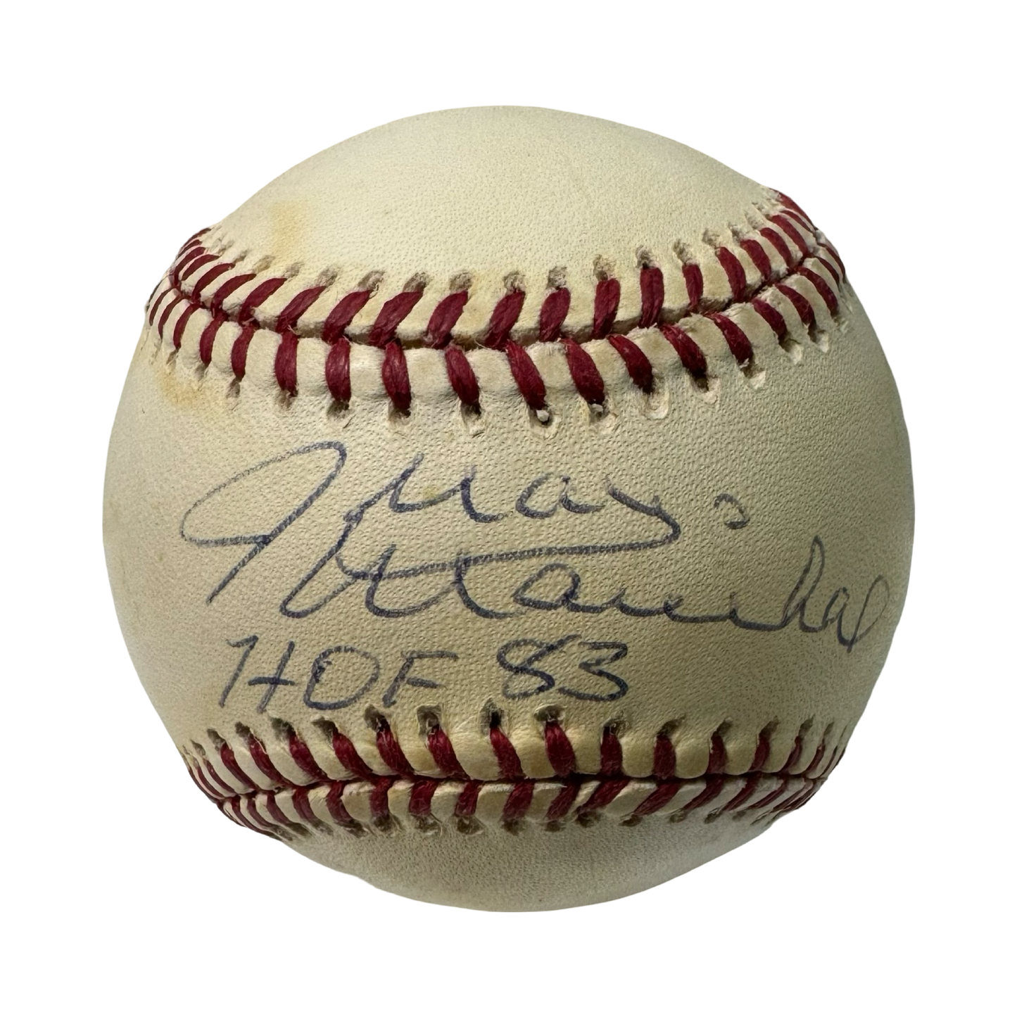 Juan Marichal Autographed Official National League Baseball HOF 83 Inscription JSA