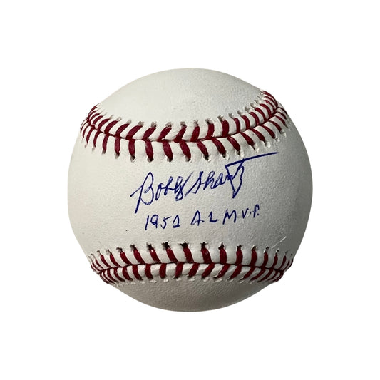 Bobby Shantz Autographed OMLB “1952 AL MVP” Inscription Schwartz