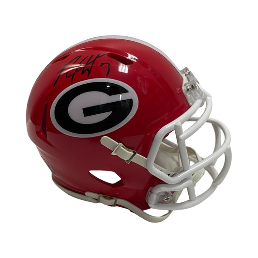 Rodney Hampton Signed Autographed Georgia Bulldogs Mini Helmet Beckett BAS