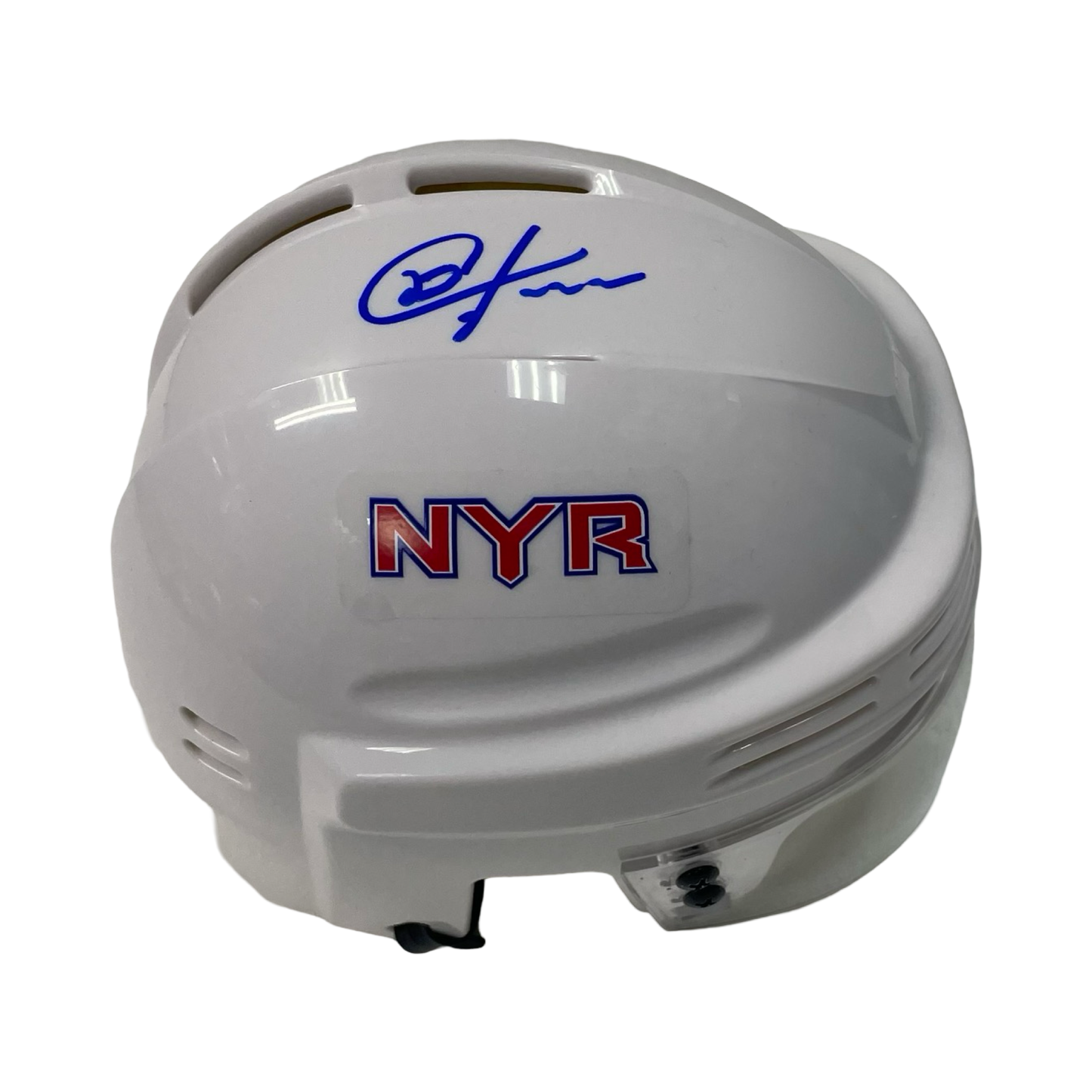 Chris Kreider Autographed New York Rangers White Mini Helmet Beckett