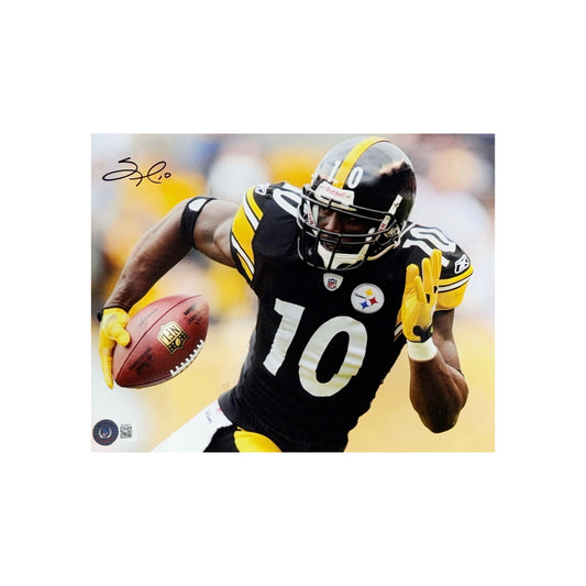 Santonio Holmes Autographed Pittsburgh Steelers 8x10 Beckett
