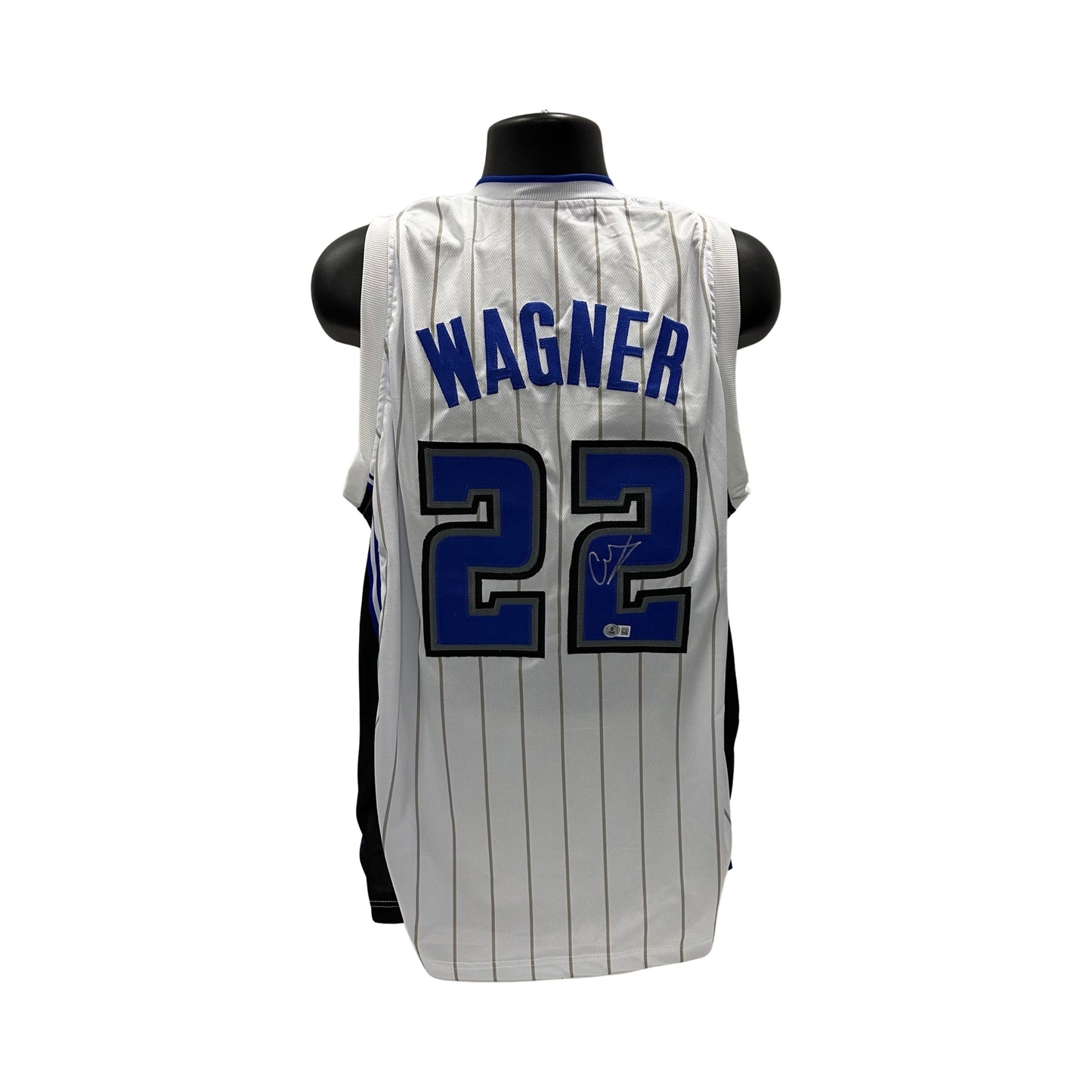 Franz Wagner Autographed Orlando Magic White Pinstripe Jersey Beckett