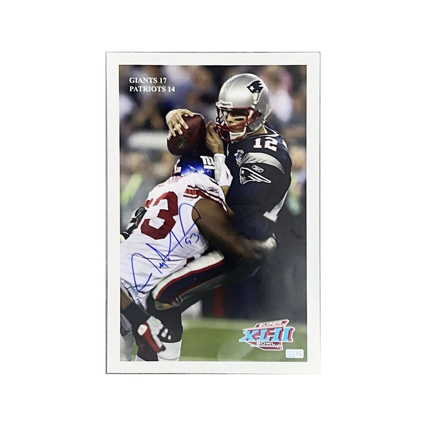 Jay Alford Autographed 11X17 Super Bowl XLII Steiner CX