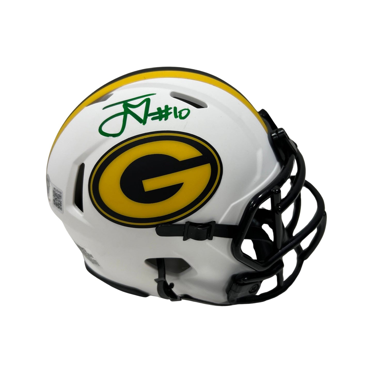 Jordan Love Autographed Green Bay Packers Lunar Eclipse Mini Helmet Beckett