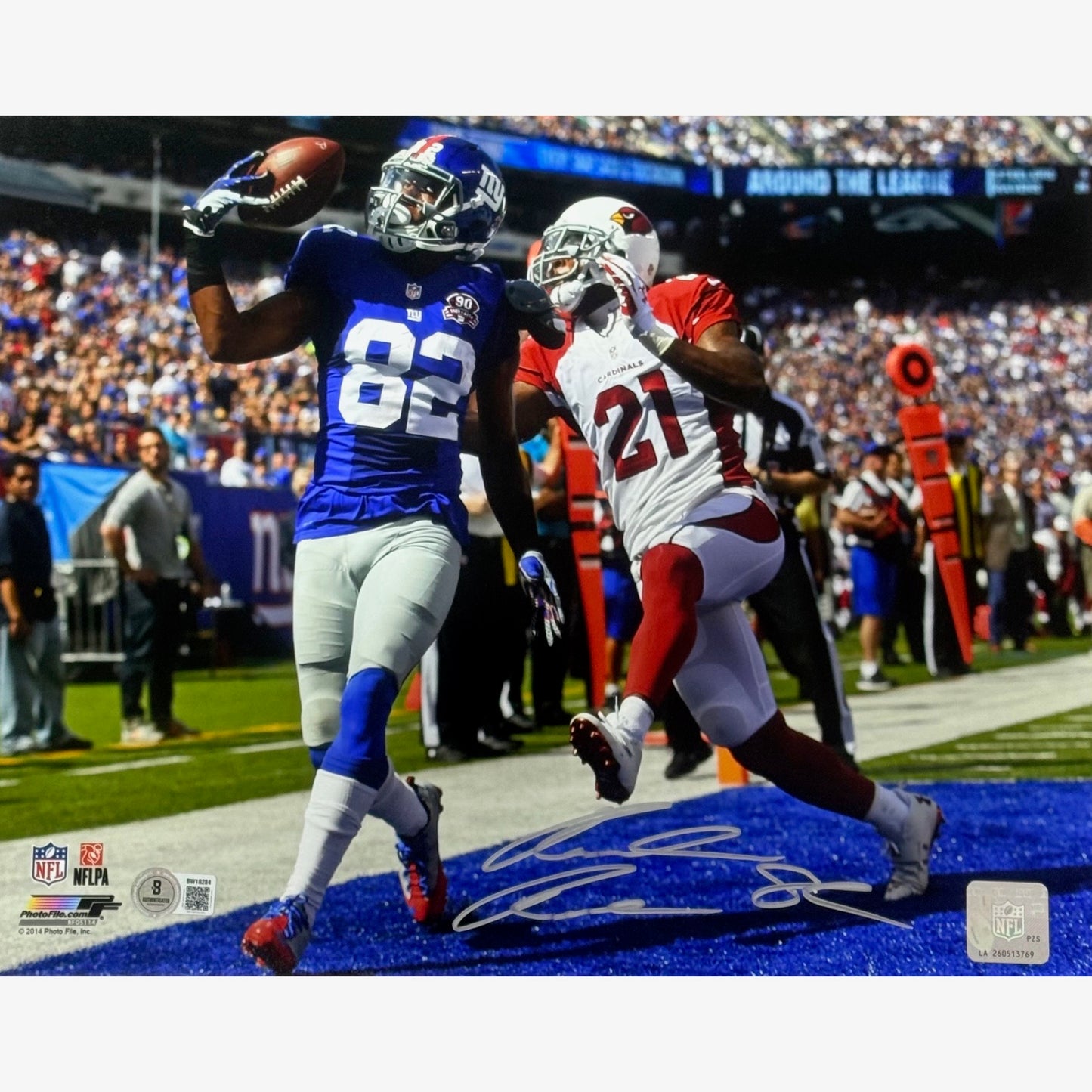Reuben Randle Autographed Touchdown 11x14 Beckett BAS