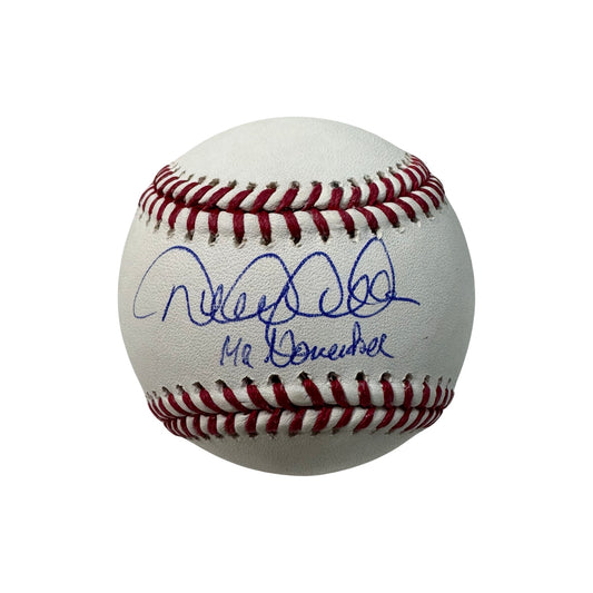 Derek Jeter Autographed New York Yankees OMLB “Mr November” Inscription MLB