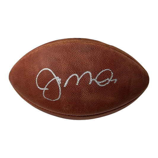 Joe Montana Autographed San Francisco 49’ers Wilson Official NFL Football Mounted Memories