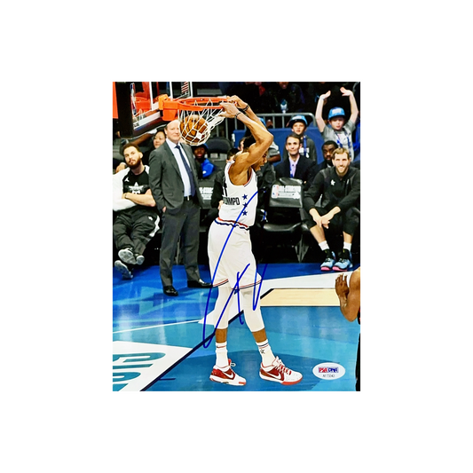 Giannis Antetokounmpo Autographed Milwaukee Bucks All Star Game 8x10 PSA