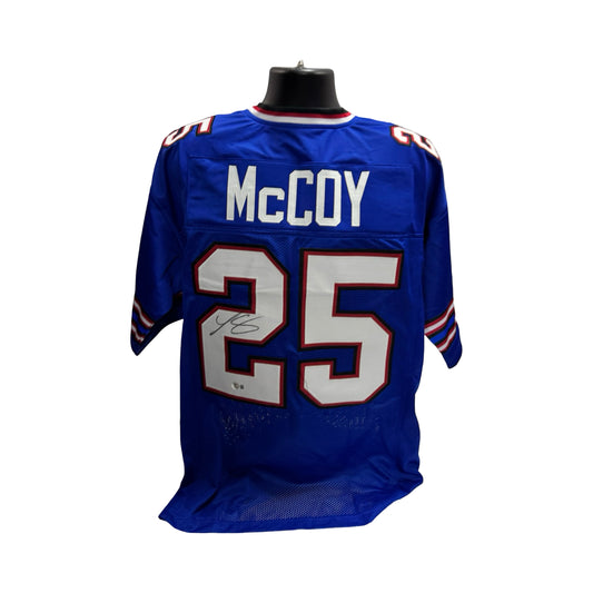 LeSean McCoy Autographed Buffalo Bills Blue Jersey Beckett BAS