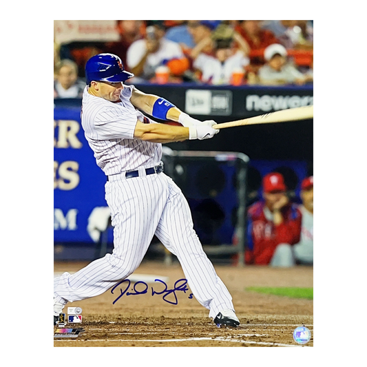 David Wright Autographed New York Mets Vertical Swing 16x20 MLB - Unframed