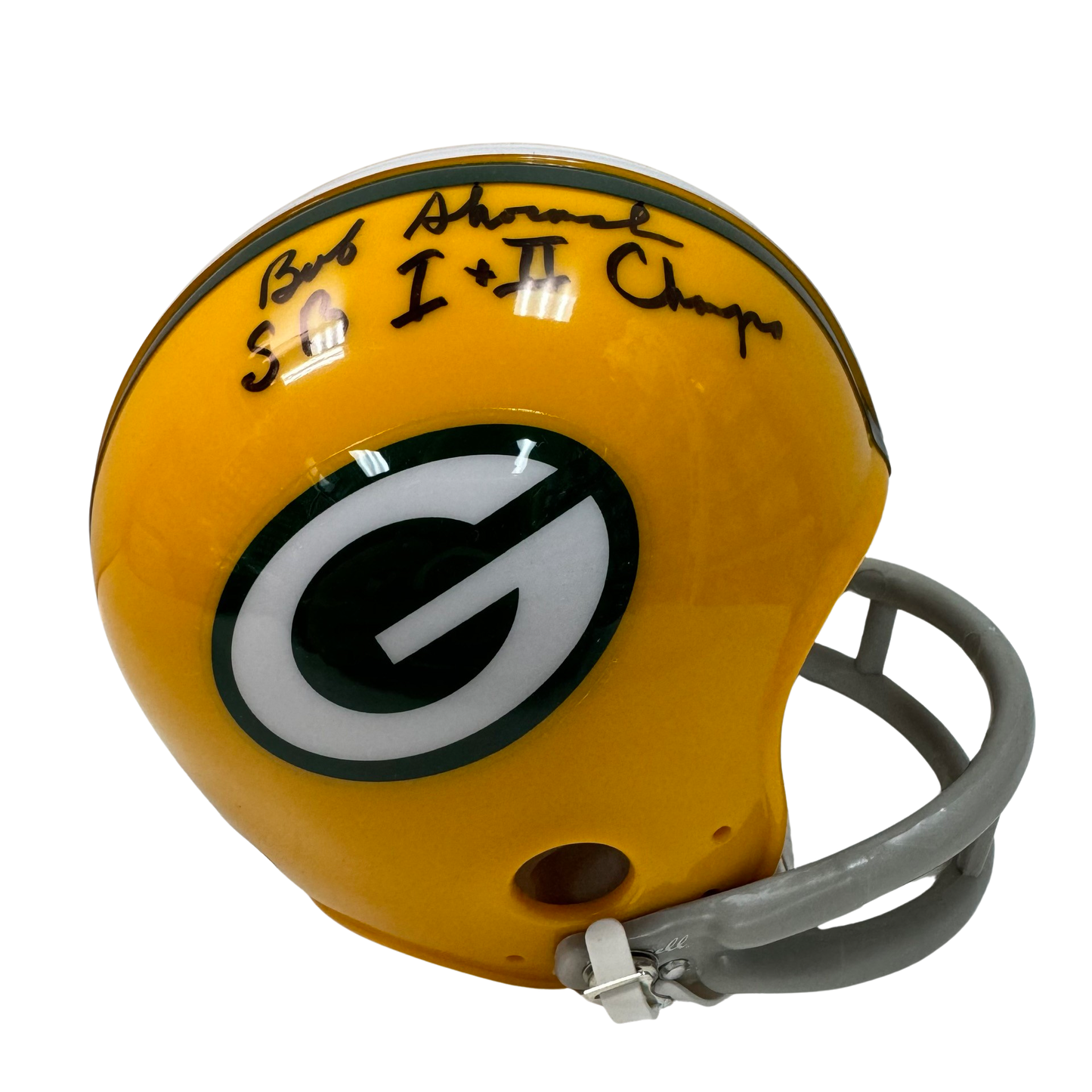 Bob Skoronski Autographed Green Bay Packers Mini Helmet SB 1+2 Champ Inscription JSA